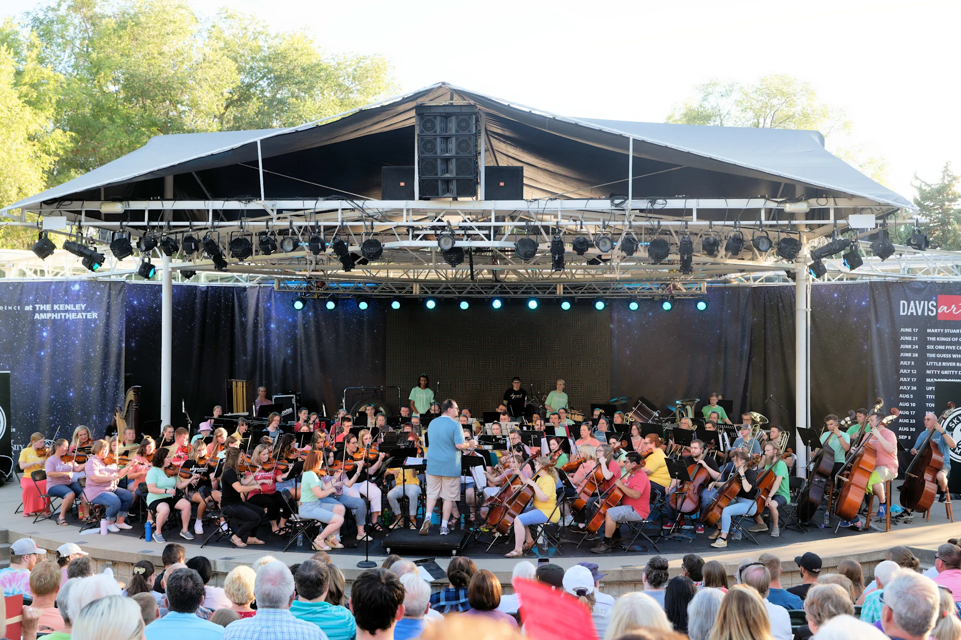 Skyward Symphony musicians in performance